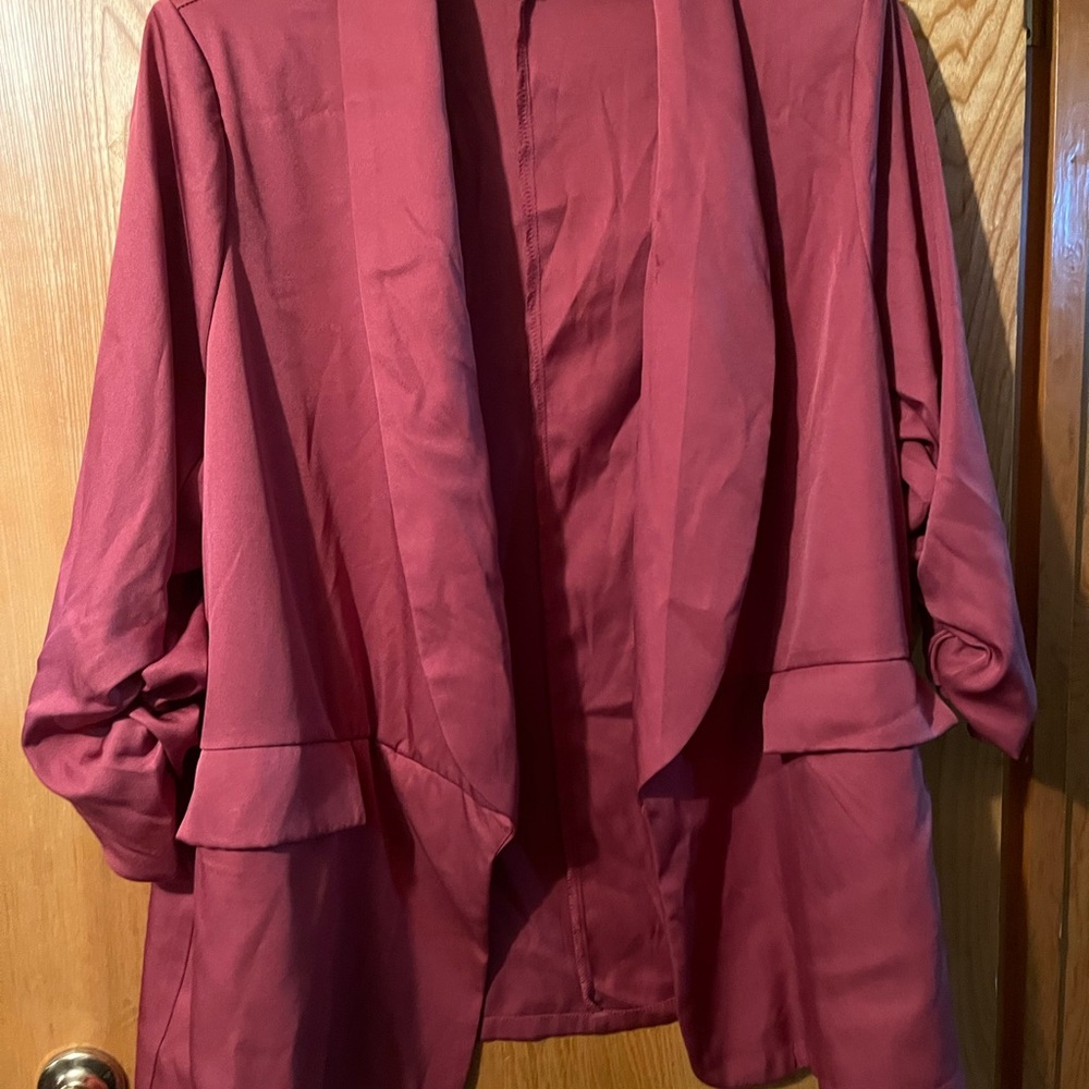 SHEIN Curve 4XL Red Blazer